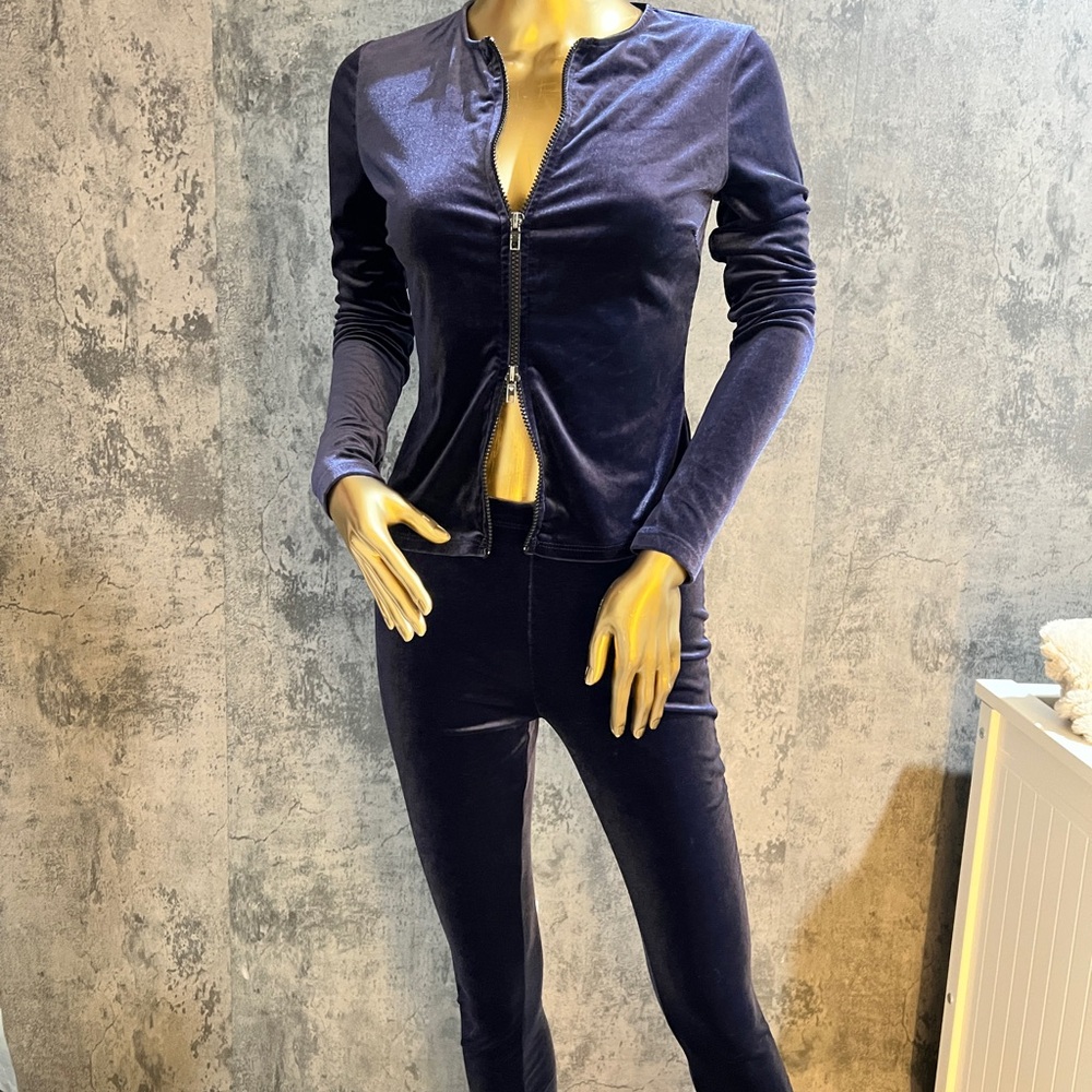 Fashion Nova Midnight Blue Velvet Jumpsuit